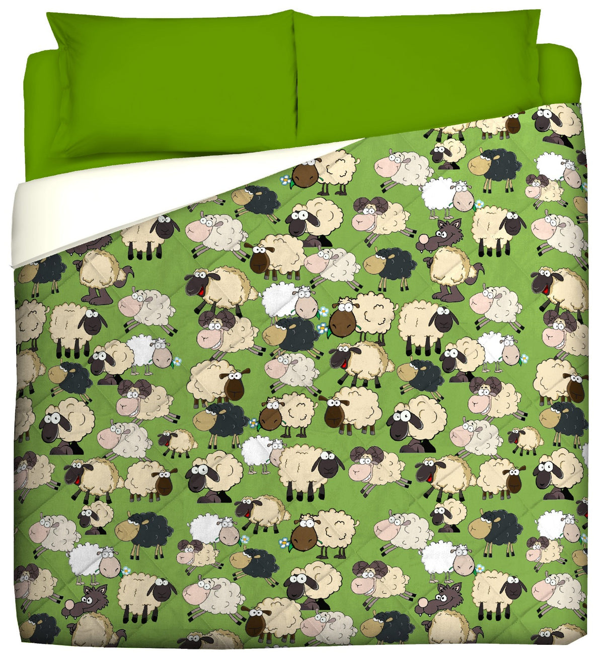 Trapunta Invernale - Funny Bed - ATTENTI AL LUPO