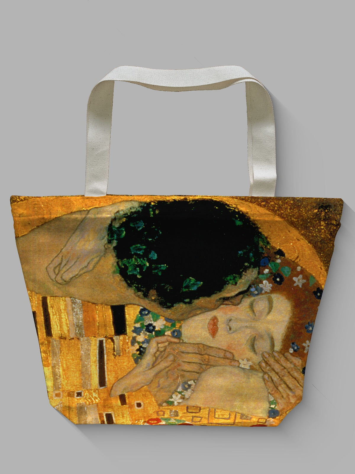 Borsa tessile con cerniera - KLIMT - IL BACIO