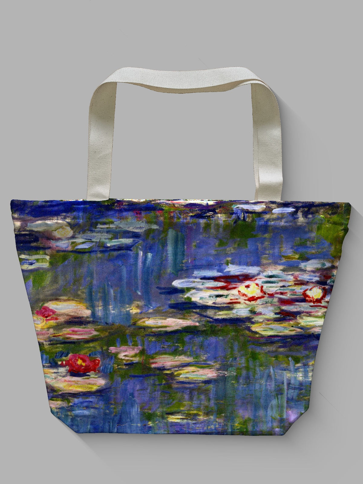 Borsa tessile con cerniera - MONET - NINFEE