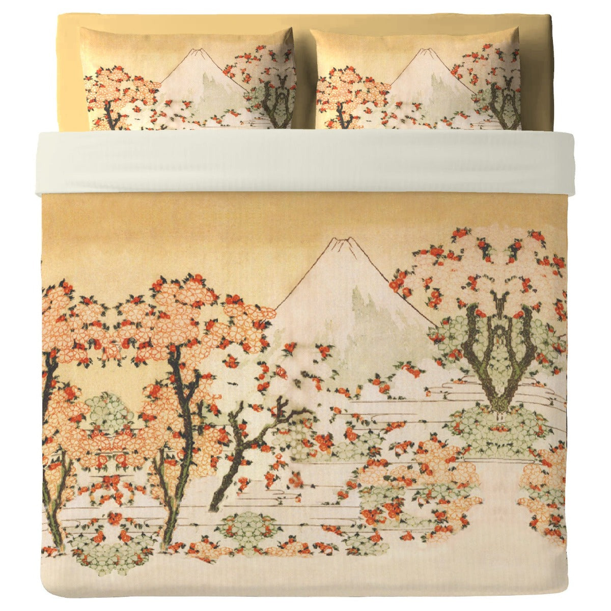 Bed sheet with Kimono pillowcases