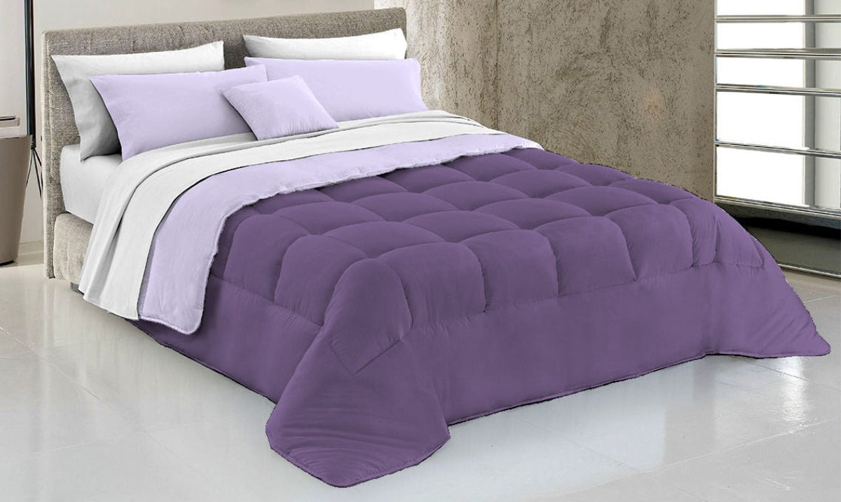 Trapunta Invernale - Tinta unita - MELANZANA