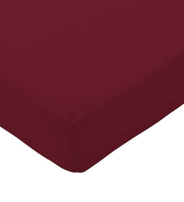 Lenzuolo angoli per lettino / culla - Tinta unita Bordeaux