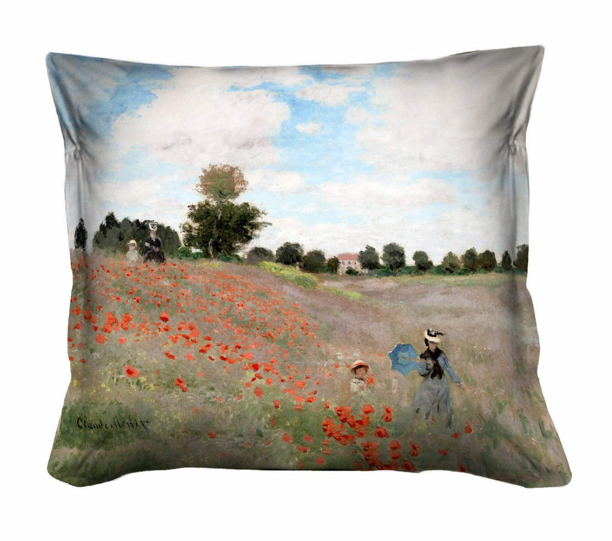 Cuscino Arredo 40x40cm   Monet   Campo di Papaveri