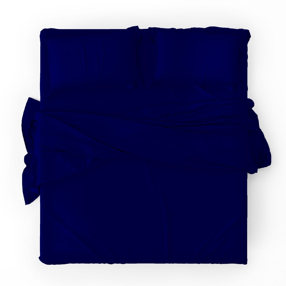 Copripiumino con federe - Tinta Unita Blu Notte