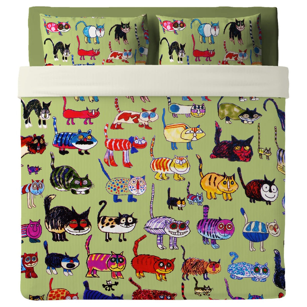 Bedsheet with pillowcases Gatti matti