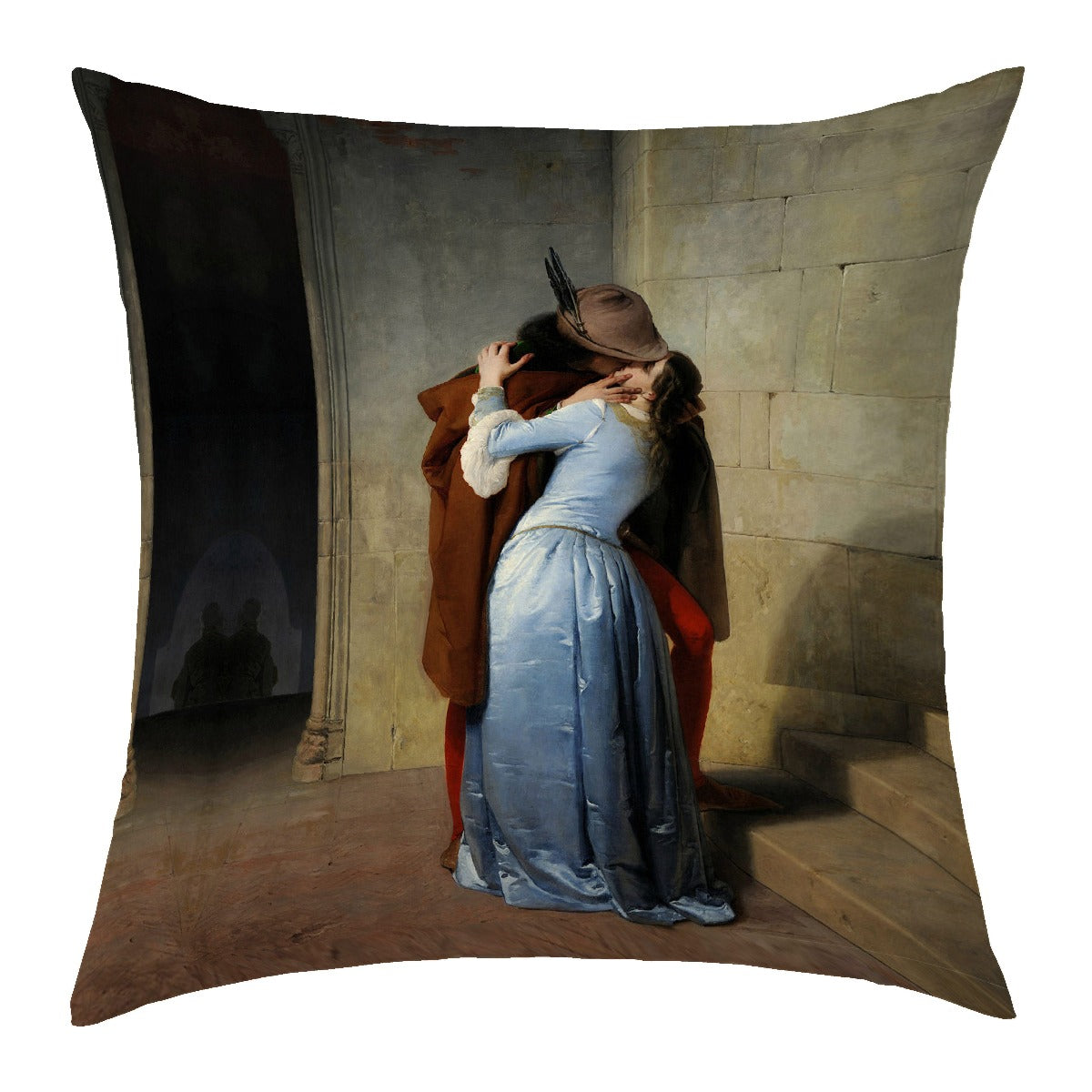 Cuscino Arredo 40x40cm   HAYEZ - IL BACIO