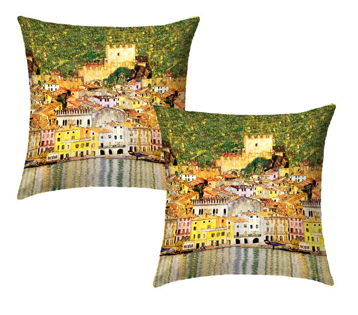 Coppia Fodere per Cuscino Arredo - Malcesine - Klimt