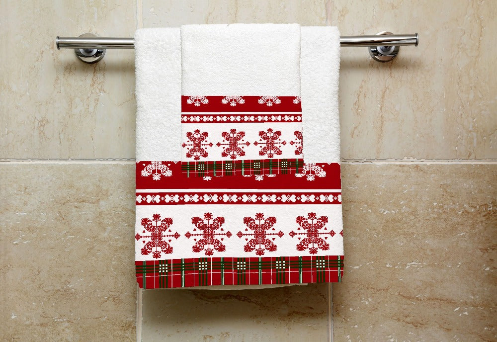 Set 1 Towel + 1 Guest - TARTAN