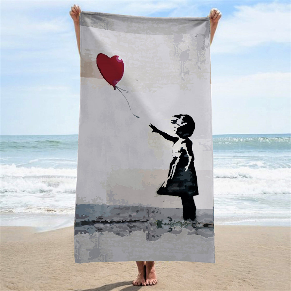 Telo mare - Urban/Street Art - Girl with love ballon
