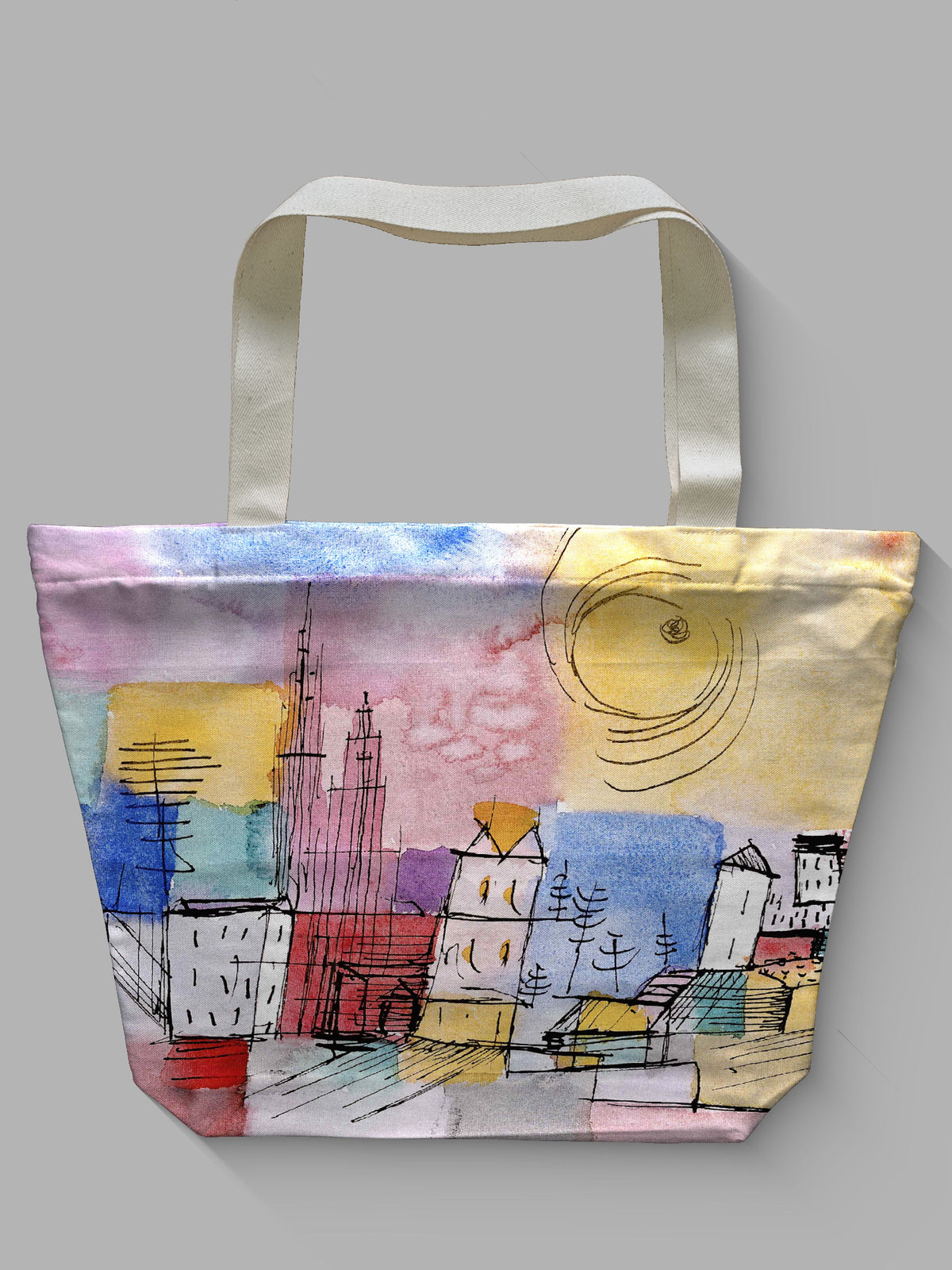 Borsa tessile con cerniera - KLEE - PANORAMA CITTADINO