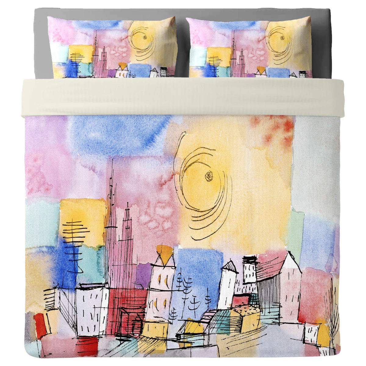 Bedsheet with My Way pillowcases