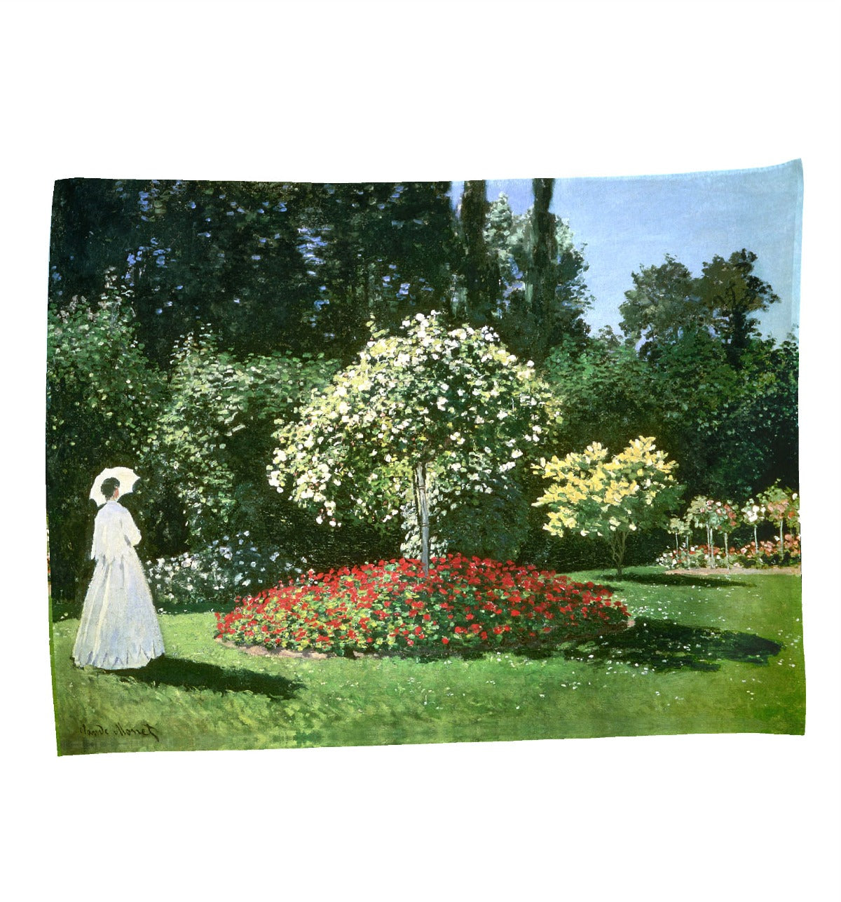 Plaid - Monet - Garden of the Artist