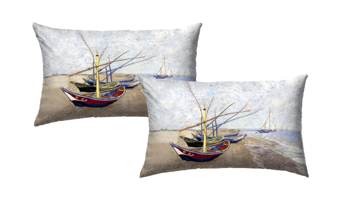 Federe Letto - Van Gogh-Barche sulla spiaggia