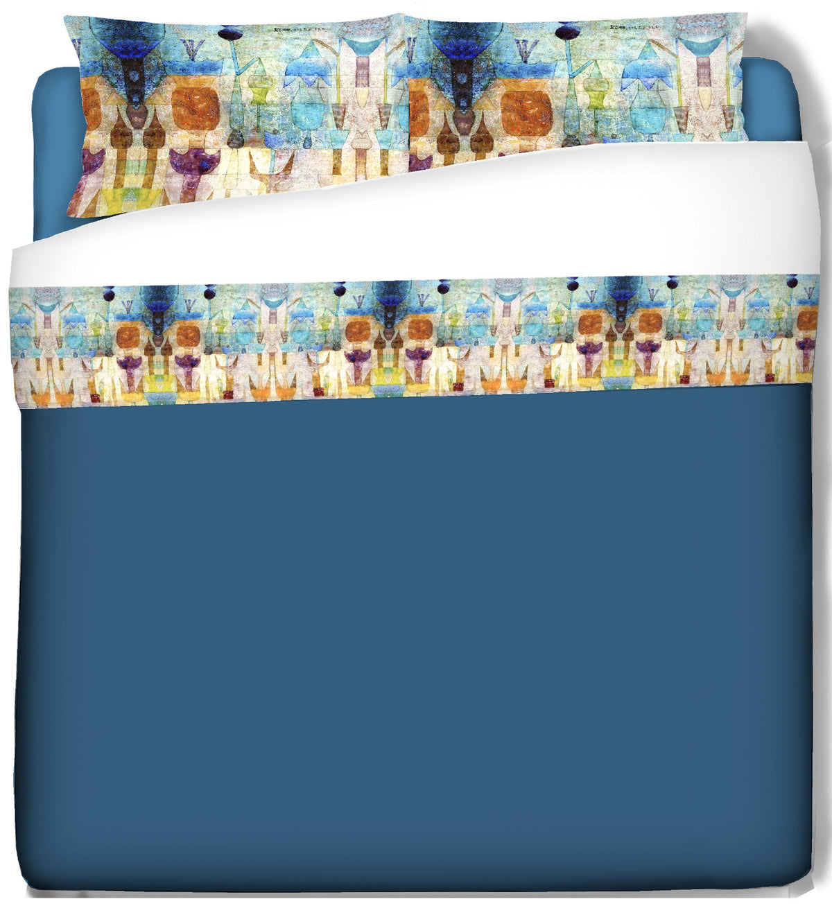 Sheets with pillowcases - Kandinsky- Yellow Red Blue