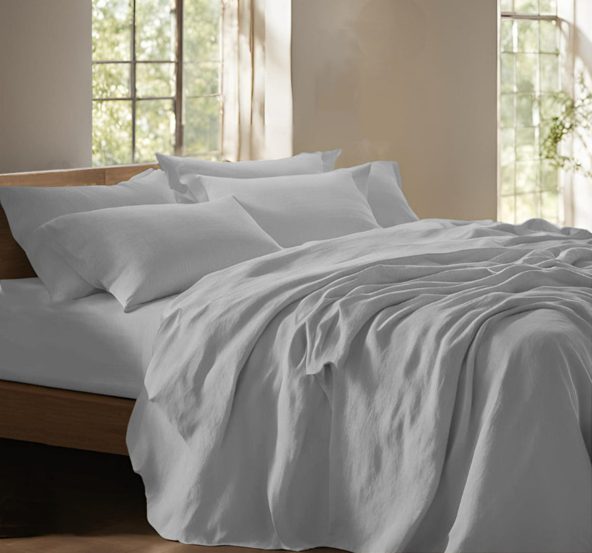 Sheets with pillowcases - Solid color White