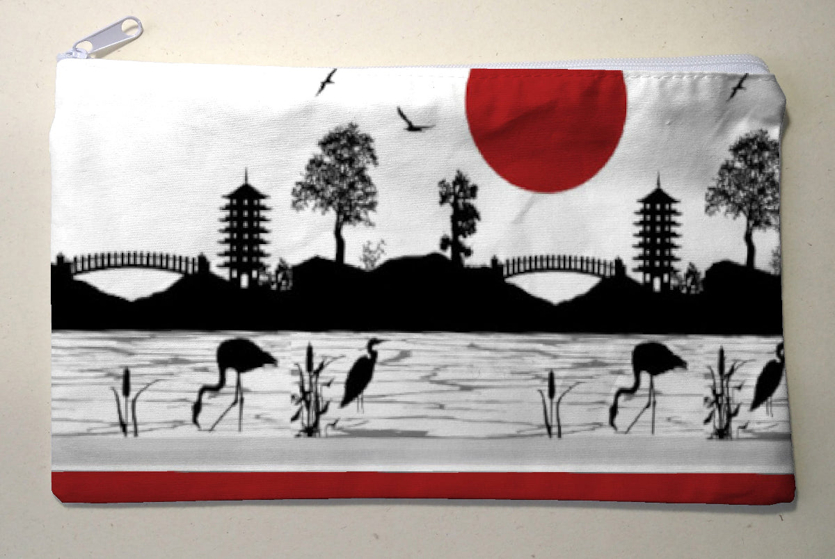 Clutch bag - Hokusai Boy on a tree