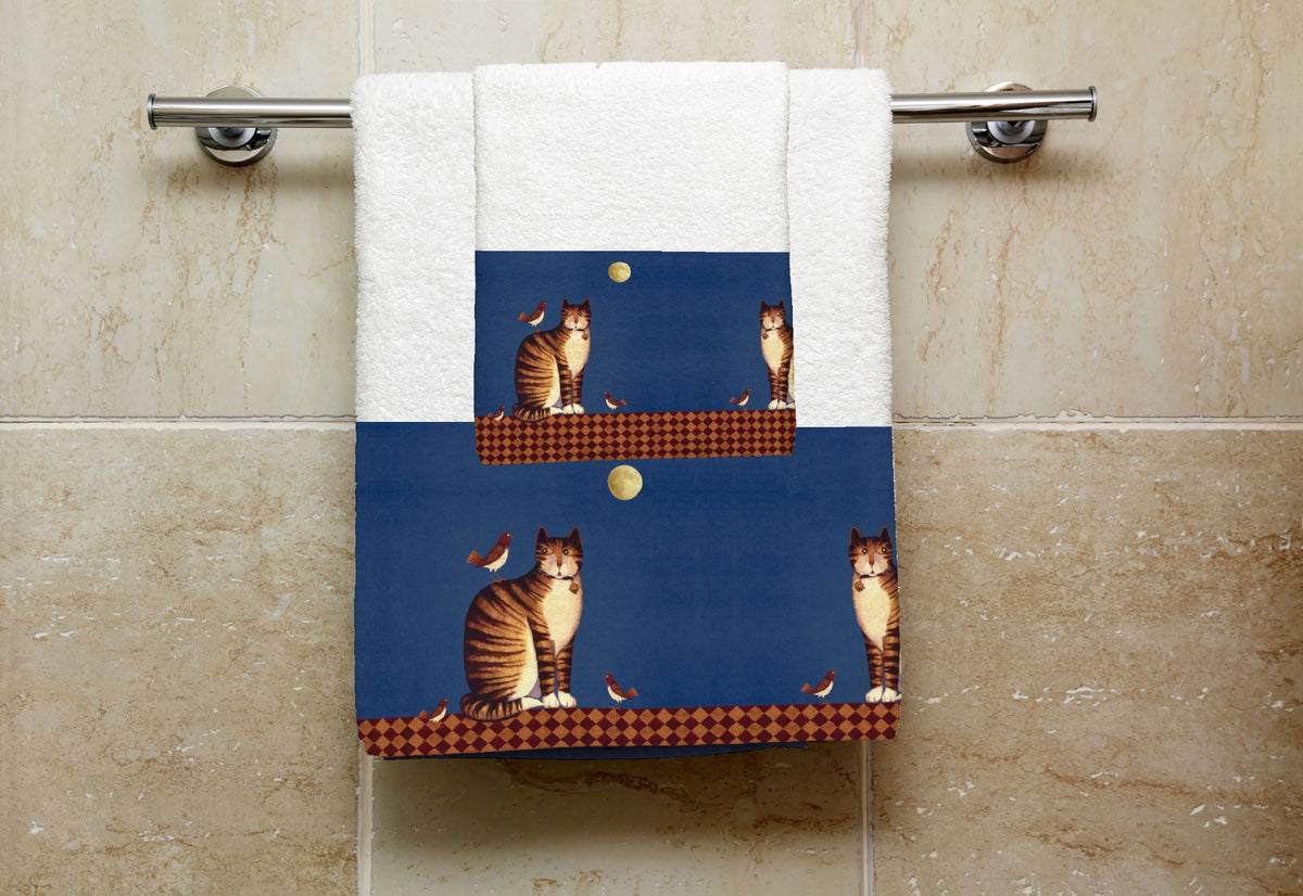 Set 1 Asciugamano+ 1 Ospite - Alla Luna