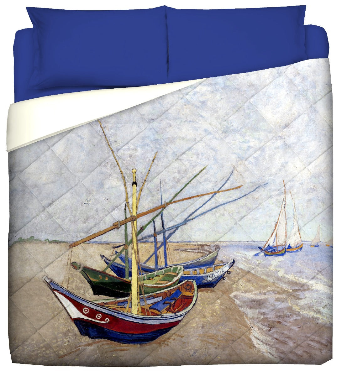 Trapunta Invernale - Van Gogh-Barche sulla spiaggia