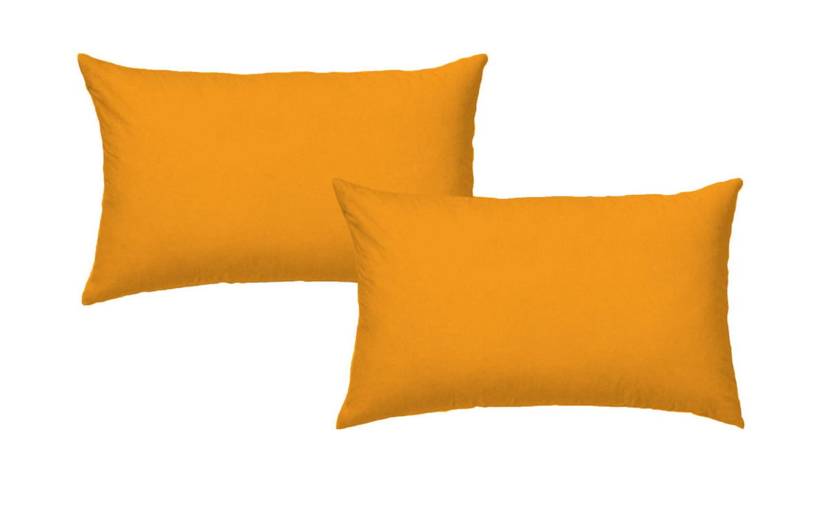 Ocher Solid Color Bed Pillowcases