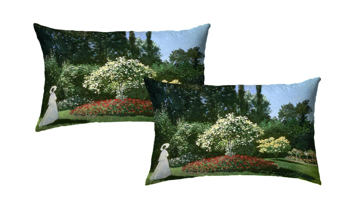 Couple Pillowcases Monet Poppy Field